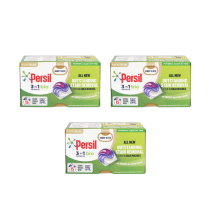 Persil 3 in 1 Bio Detergent Laundry Washing Capsules 15 Washes - Pack of 3