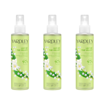 Yardley London Lily of the Valley Women Moisturising Body Mist 200ML - Pack of 3