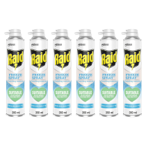 Raid Crawling Insect Freeze Spray Insecticide Free 350 ml - Pack of 6