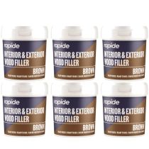 Rapide Brown Interior Exterior Wood Filler 470g - Pack of 6