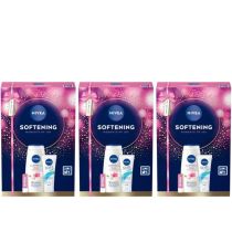 Nivea Softening Moments Of Joy Skincare Gift Set 3 Count - Pack of 3