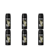 Axe Gold Oud Wood & Fresh Vanilla Deodorant Body Spray 150ml - Pack of 6