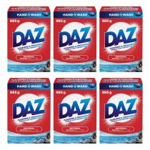 DAZ Washing Powder Stain Removal Whites & Colours 885g - Pack Of 6