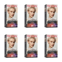 Revlon Colorstay 001 Ultra Light Ash Blonde Hair Dye 165ml - Pack of 6