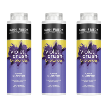 John Frieda Violet Crush Purple Shampoo for Blonde Hair 500ml - Pack of 3