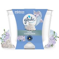 Glade Pure Clean Linen Scented Jar Candle 204g