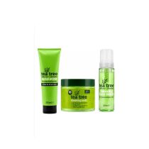 XBC Tea Tree Face Wash, Scrub & Cleansing Pads Bundle Set