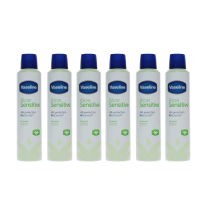 Vaseline Aloe Sensitive Pro-Derma Anti-Perspirant Spray 250ml - Pack of 6