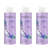 Yardley London English Lavender Luxury Shower Gel Body Wash 250 ml - Pack of 3