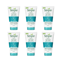 Simple Purifying Facial Wash Daily Skin Detox 150ml - Pack of 6