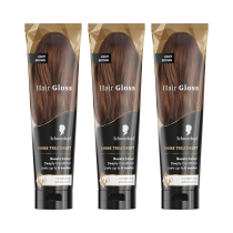 Schwarzkopf Hair Gloss Light Brown Shine Treatment with Coconut Oil 150ml - Pack of 3