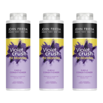 John Frieda Violet Crush Blonde Purple Conditioner 500ml - Pack of 3