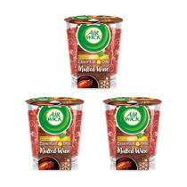 Air Wick Mulled Wine Scented Candle 105g - Pack of 3