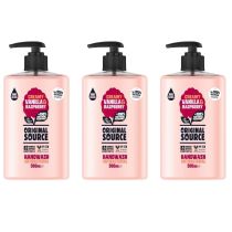 Original Source Vanilla & Raspberry Fragrance & Antibacterial Handwash 300ml x 3