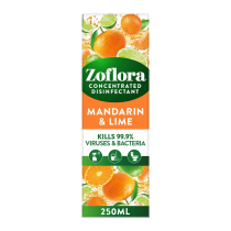 Zoflora Mandarin & Lime Concentrated Disinfectant 250ml - Pack of 6