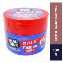 Head Funk Style It Flexible Hold Level 4 Hair Styling Wax 100g - Pack of 12