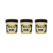 Eco Style Black Castor And Flax Seed Oil Hair Gel 236ml - Pack of 3