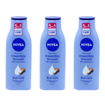 Nivea Irresistably Smooth 5 in 1 Complete Care Body Lotion 400 ML - Pack of 3