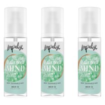 Impulse Balanced Mind Jasmine & Vanilla Body Mist 150ml - Pack of 3