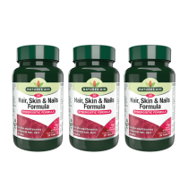 Natures Aid Hair, Skin & Nails Formula Synergistic 30 Tablets - Pack of 3