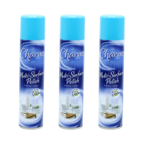 Charm Multi-Surface Polish Spring Fresh Cleans and Shines 330ml - Pack of 3
