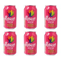 Rubicon Guava Sparkling Fruit Drink 330ml Can - Pack of 6