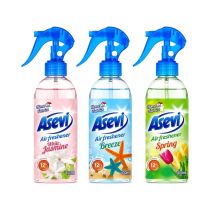 Asevi Air & Fabric Freshener Bundle - White Jasmine, Breeze & Spring - 400ml Each