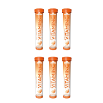 Natures Aid High Strength Vitamin C 1000 mg Effervescent 20 Tablets - Pack of 6