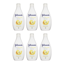 JOHNSON'S Soft & Pamper Body Wash Pineapple Lily Scent 400ml - Pack of 6