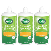 Vizulize Contact Lens Saline Solution 360ml - Pack of 3