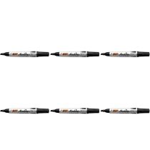 BIC Marking Permanent Marker Pen 2300 Black - Pack of 6