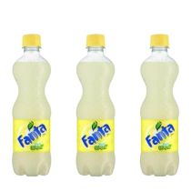 Fanta Lemon Soft Drink 500ml - Pack of 3