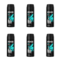Axe Apollo Men's Deodorant Body Spray 150ml - Pack of 6
