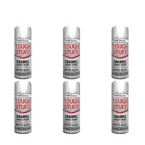 Paint Factory Enamel White Gloss Spray Paint 400ml - Pack of 6