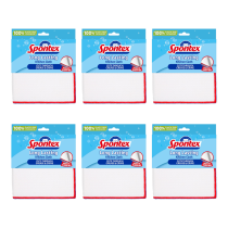 Spontex Long Lasting Kitchen Cleaning Cloth for Washing Up 1 Pack - Pack of 6