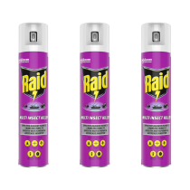 Raid Multi-Insect Killing Aerosol Spray 300ml - Pack of 3