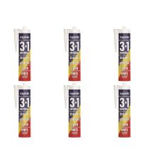 Rapide 3-in-1 Universal White Sealant Adhesive Filler 260ml - Pack of 6