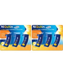 NiQuitin Minis Citrus Nicotine Lozenges 4mg 60 Lozenges - Pack of 2