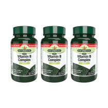 Natures Aid Vitamin B Complex Daily to Reduce Fatigue 180 Tablets - Pack of 3