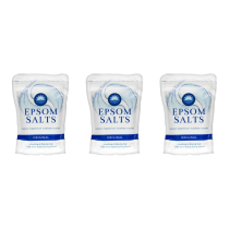 Elysium Spa Epsom Bath Salts Magnesium Sulphate Soak 450g - Pack of 3