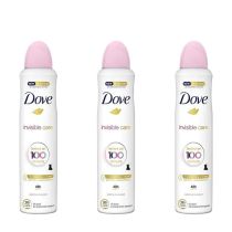 Dove Invisible Care Antiperspirant Deodorant Spray 250ml - Pack of 3