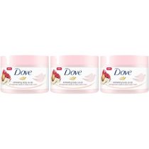 Dove Pomegranate Seeds & Shea Butter Body Scrub 225ml - Pack of 3