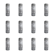 Paint Factory Shimmer Metallic Silver Spray Paint 200ML - Pack of 12