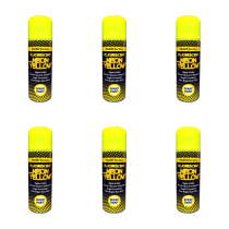 Paint Factory Neon Yellow Spray Paint 200ml - Pack of 6