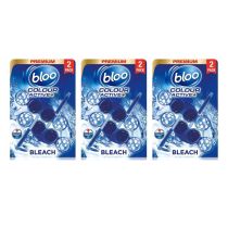 Bloo colour active Toilet Rim Block Bleach Capsule 2x 50g - Pack of 3
