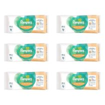 Pampers Harmonie Protect and Care Baby Wipes 44s pack on a clean nursery shelf