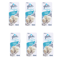 Glade Touch & Fresh Refill Clean Linen Air Freshener 10ml - Pack of 6