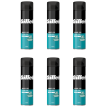 Gillette Classic Sensitive Skin Shaving Gel 200ml - Pack of 6