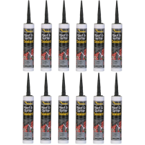 Everbuild Everflex Roof & Gutter Sealant Black 300ml - Pack of 12