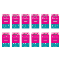 Carefree Cotton Pantyliners Fresh Scent 20 Pack - Pack of 12